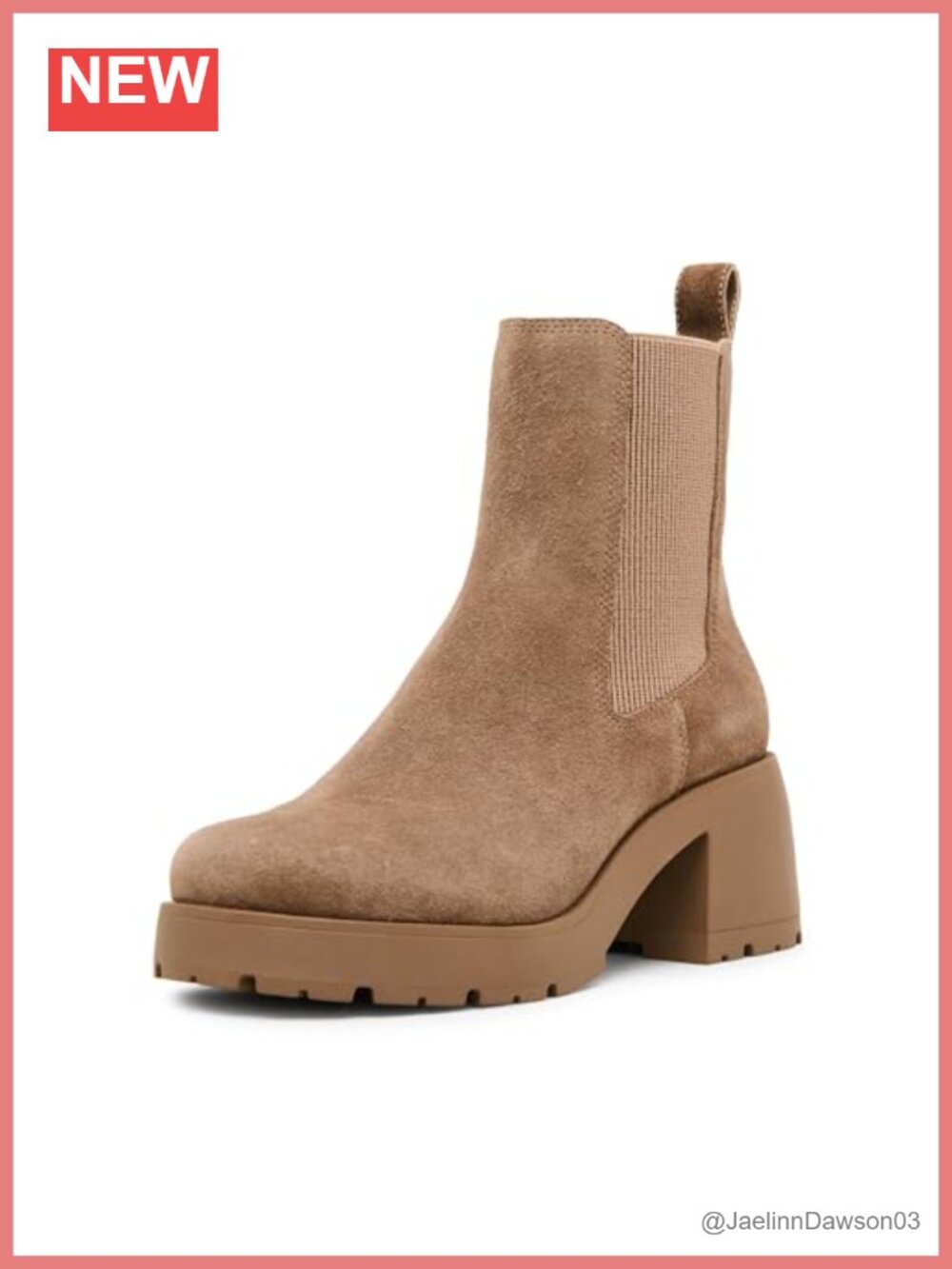 Suede Platform Bootie Round Toe Block Heel Ankle Bootie
